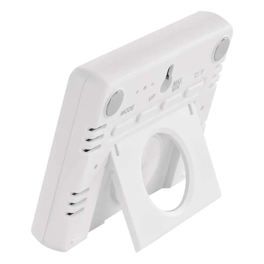 Безжичен термометър с измервател на влажността 1xCR2032 бял