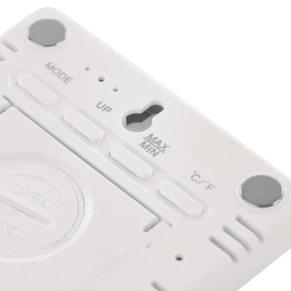 Безжичен термометър с измервател на влажността 1xCR2032 бял