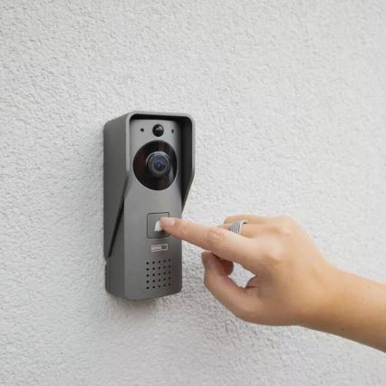 Безжичен видеодомофон с датчик за движение GoSmart 12V/3xAA IP44 Wi-Fi Tuya