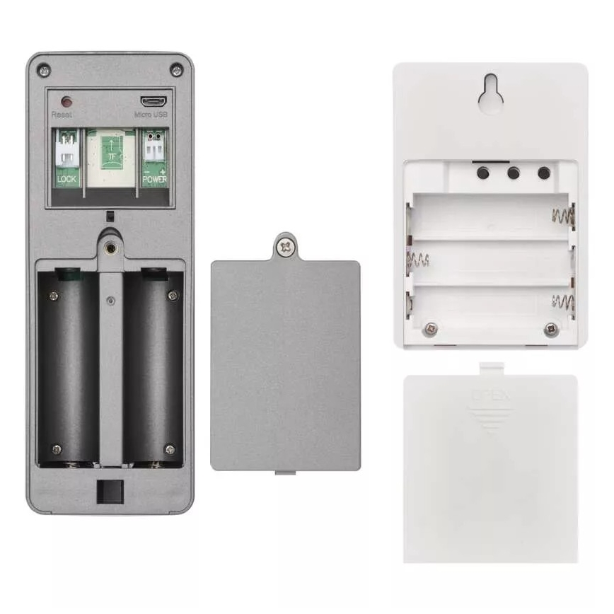 Безжичен видеодомофон с датчик за движение GoSmart 12V/3xAA IP44 Wi-Fi Tuya