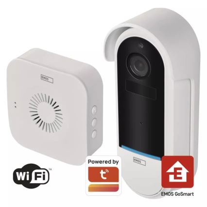 Безжичен видео звънец с датчик за движение GoSmart 5V 3xAA IP65 Wi-Fi Tuya