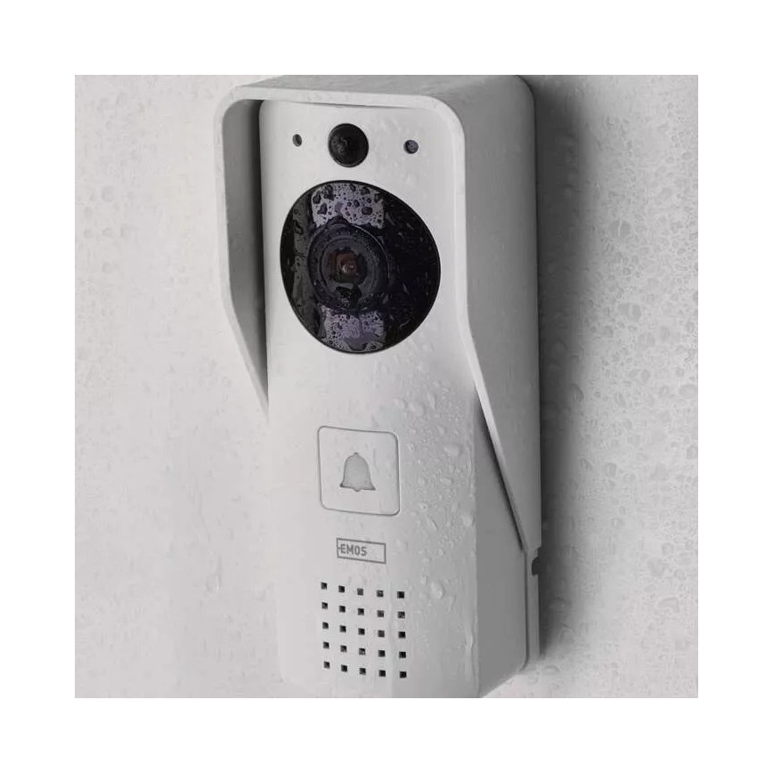 Безжичен видеозвънец със соларен панел GoSmart 4400 mAh 3xAA IP44 Wi-Fi Tuya