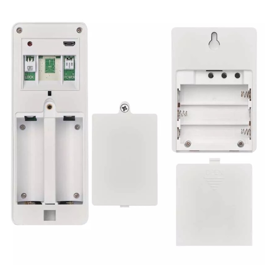 Безжичен видеозвънец със соларен панел GoSmart 4400 mAh 3xAA IP44 Wi-Fi Tuya