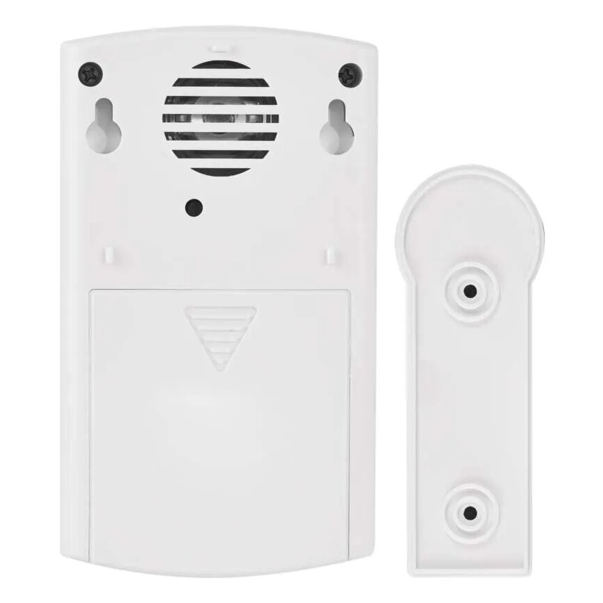Безжичен звънец 3xAA/1xCR2032 IP44 бял/сребрист