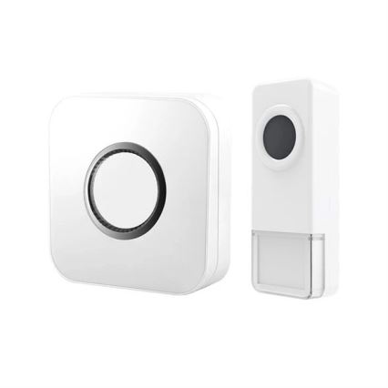 Безжичен звънец 3xAAA/1xA23 IP55 бял