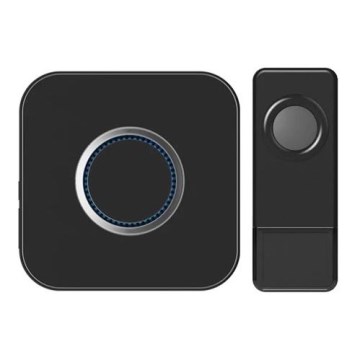Безжичен звънец 3xAAA IP55 черен