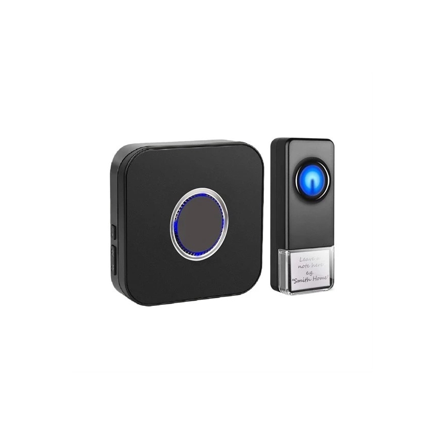 Безжичен звънец 3xAAA IP55 черен