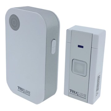 Безжичен звънец BELL 1x23A + 3xAAA бял