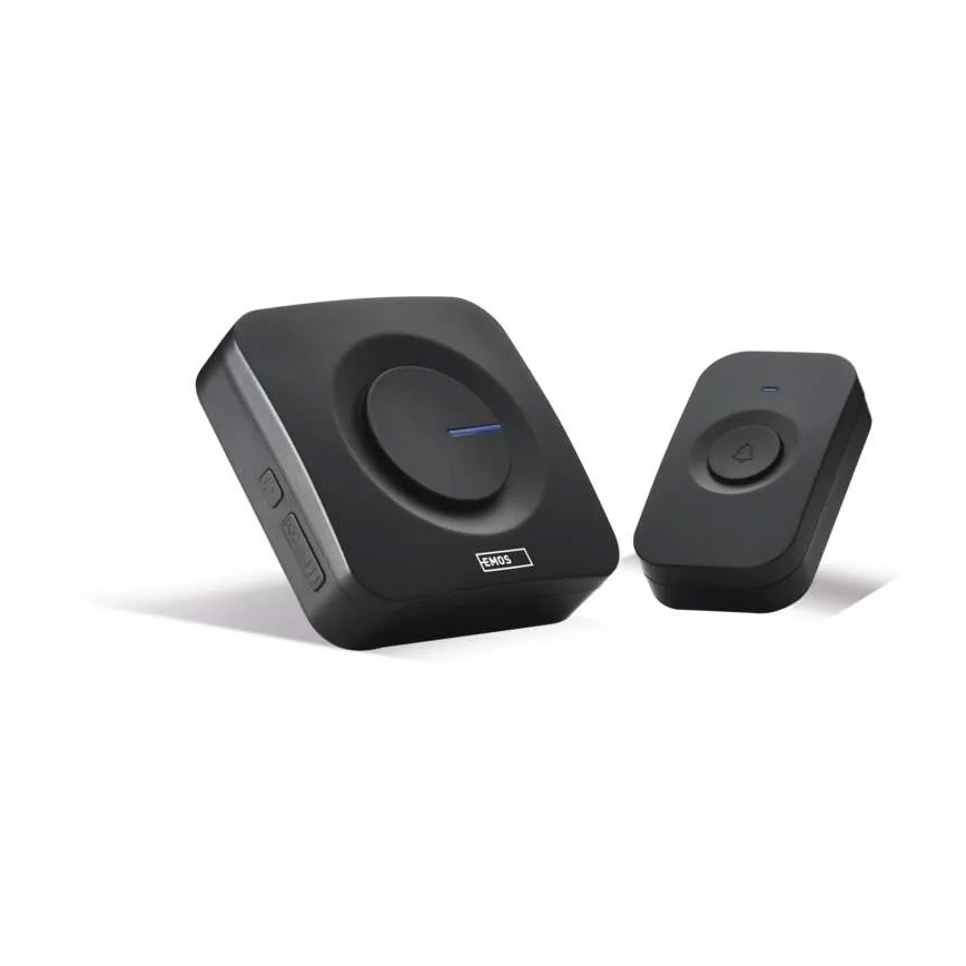 Безжичен звънец на батерии 3xAAA IP56 черен