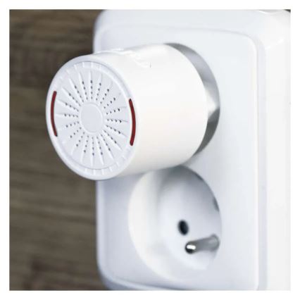 Безжичен звънец за контакт 230V + 1xCR2032 бял