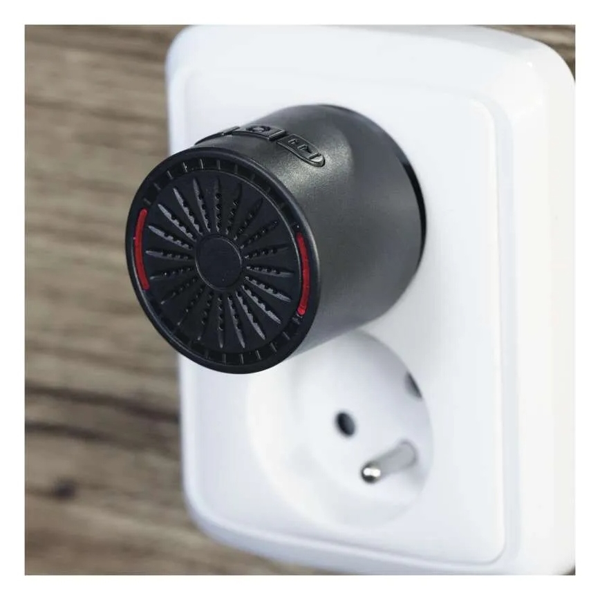 Безжичен звънец за контакт 230V + 1xCR2032 черен