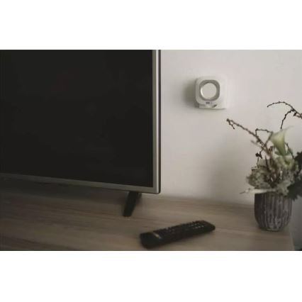 Безжичен звънец за контакт 230V + 1xCR2032 IP44 бял