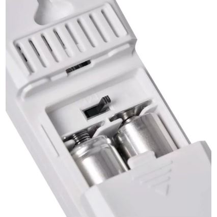 Безжична метеорологична станция с будилник 2xAAA + 2xAA бял