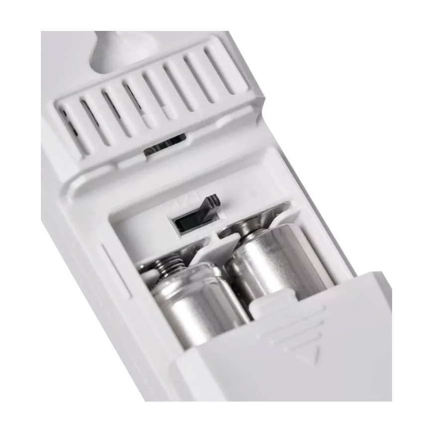 Безжична метеорологична станция с будилник 2xAAA + 2xAA бял