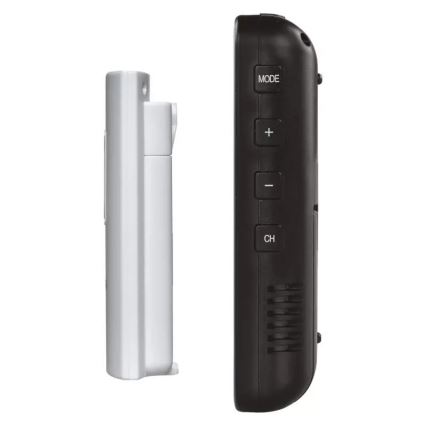 Безжична метеорологична станция с будилник 3xAA + 2xAAA черен