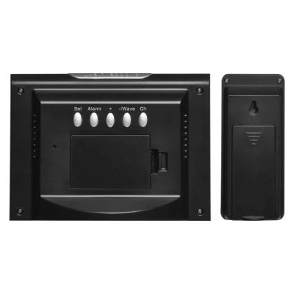 Безжична метеорологична станция с будилник 3xAAA + 2xAAA черен