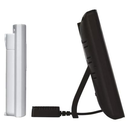 Безжична метеорологична станция с будилник 5V/3xAAA + 2xAAA черен