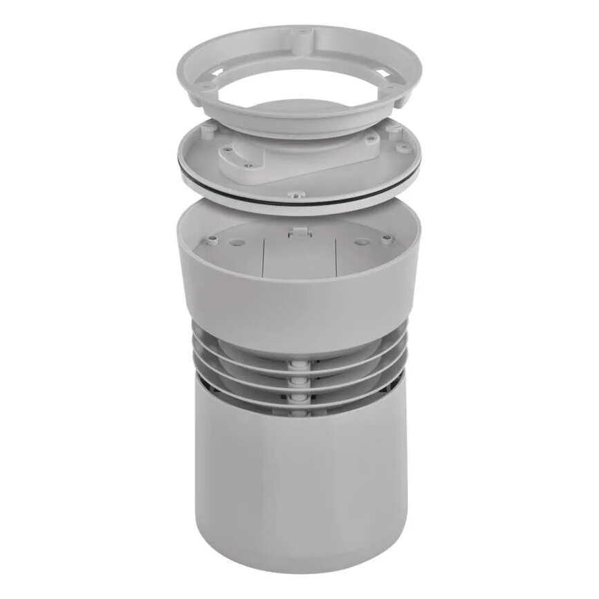 Безжична метеорологична станция с цветен LCD дисплей и дъждомер 3xAAA черен