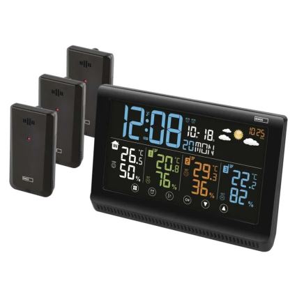 Безжична метеостанция с три сензора 5V/3xAAA + 2xAAA