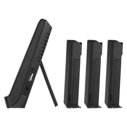 Безжична метеостанция с три сензора 5V/3xAAA + 2xAAA