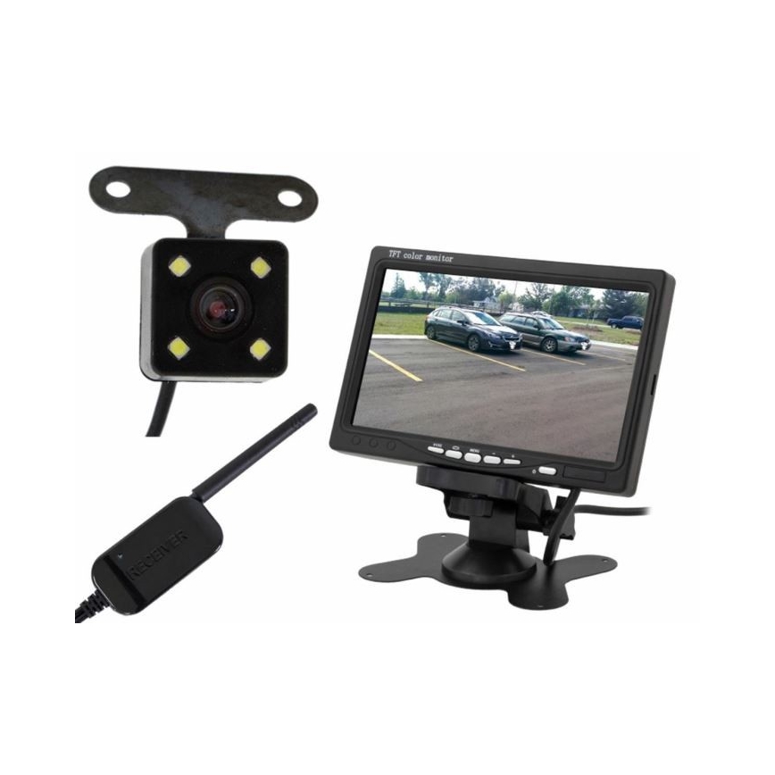 Безжична задна камера с LCD Wi-Fi 12V IP66
