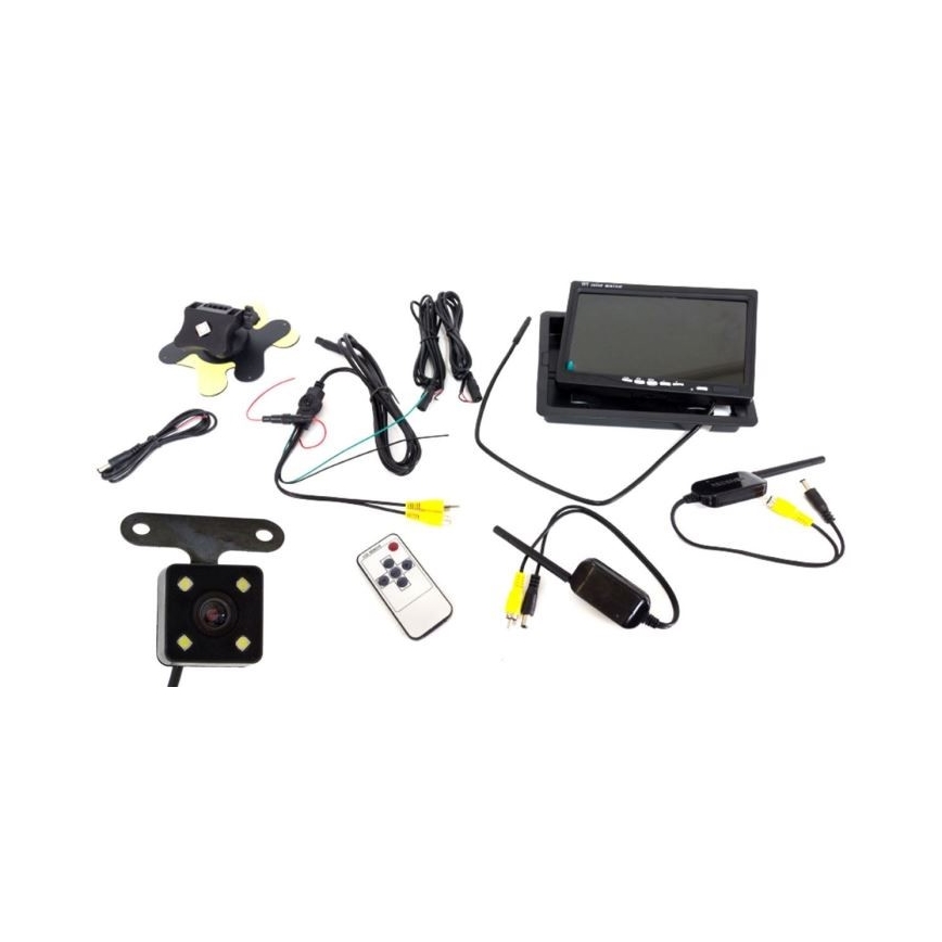 Безжична задна камера с LCD Wi-Fi 12V IP66
