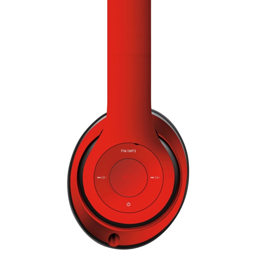 Безжични слушалки 400 mAh червени