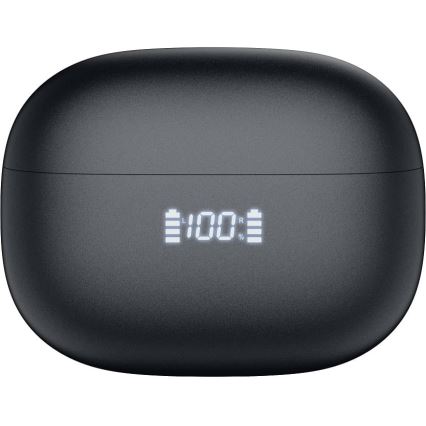 Безжични слушалки с ANC+ENC, 300 mAh + 2x 40 mAh, черни