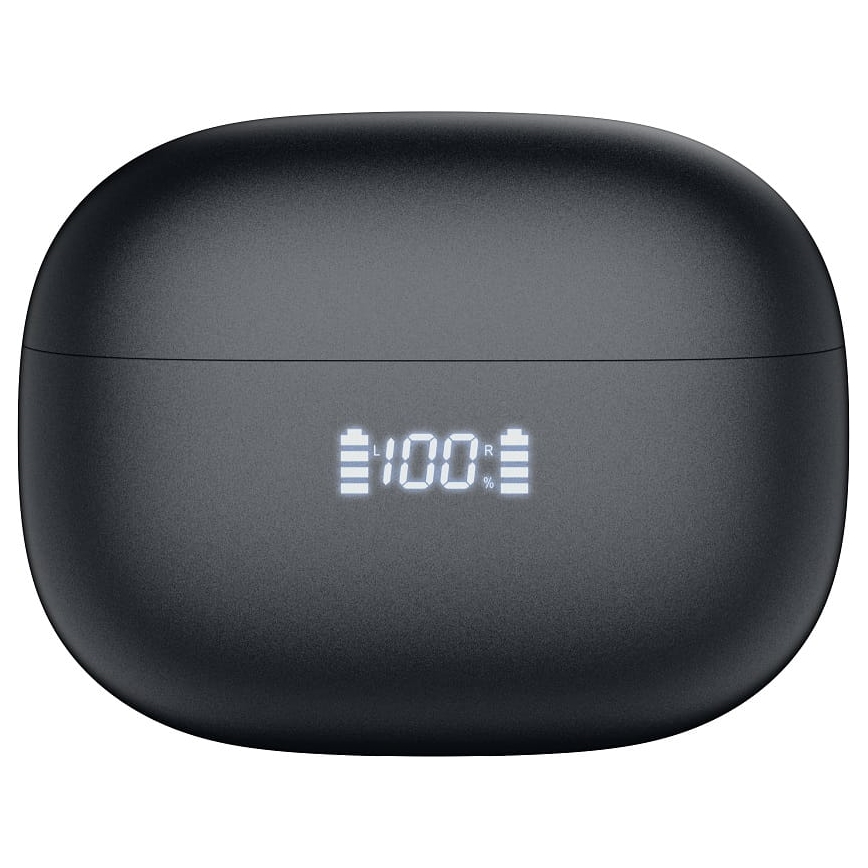 Безжични слушалки с ANC+ENC, 300 mAh + 2x 40 mAh, черни