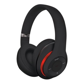 Безжични слушалки с Bluetooth, 400 mAh, черни