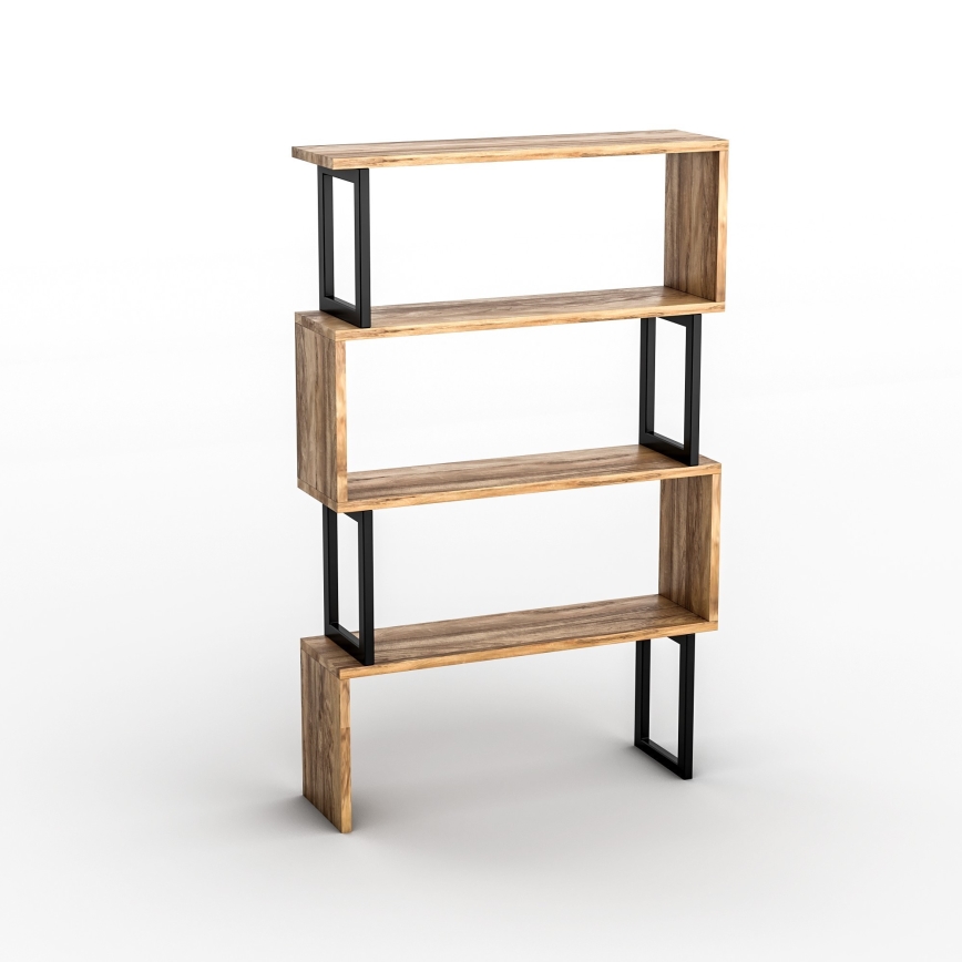 Библиотека CEYLAN 128x80 cм кафява/черна