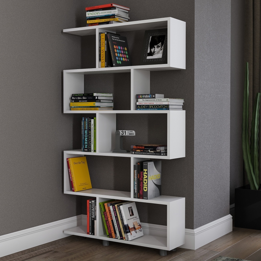 Библиотека  ELIF 156x90 cм бяла