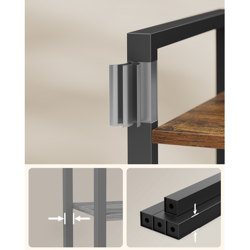 Библиотека NAVARO в кафяво/черно