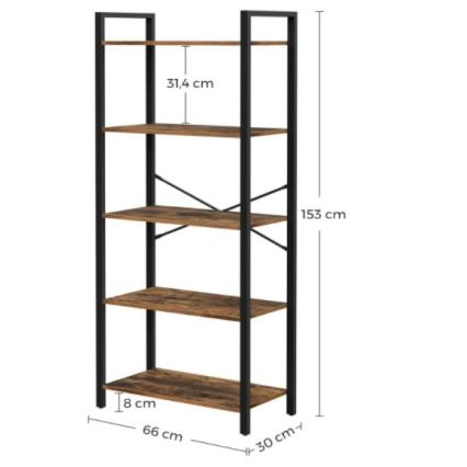 Библиотека NAVARO кафява/черна
