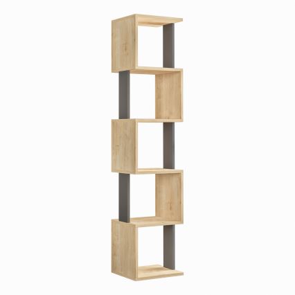 Библиотека PIRI 161x35 cм кафява/антрацит