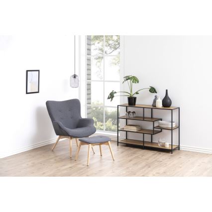 Библиотека SARON дъб/черно