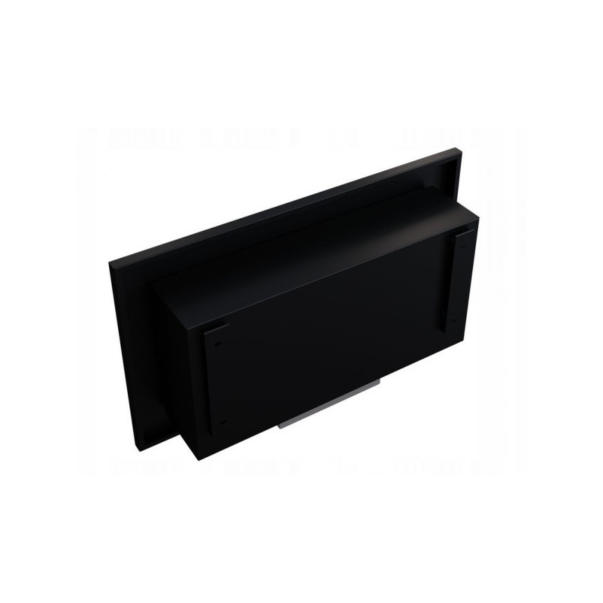 Kratki - Вграден био камина 37,4x64,8 см 1kW черен