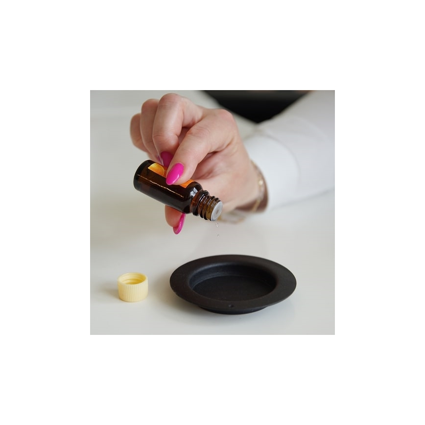 Kratki - Вграден био камина 37,4x64,8 см 1kW черен