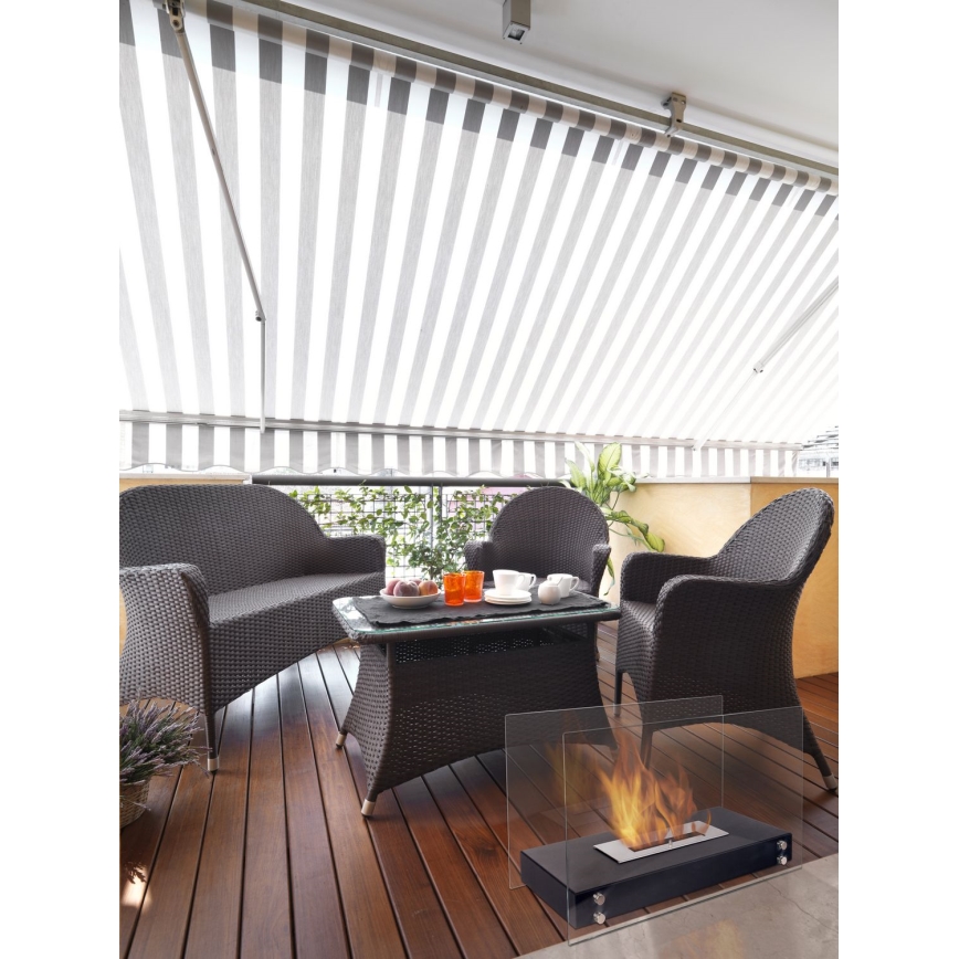 Kratki - БИО камина 40,2x70 см 2kW черен