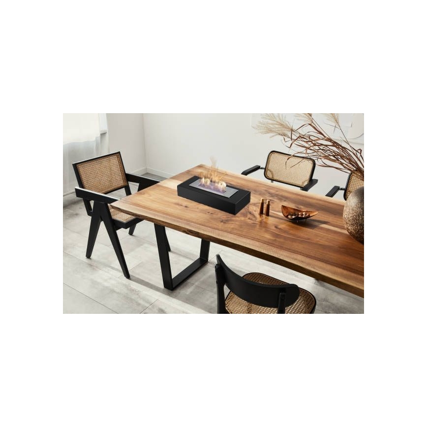 Kratki - БИО камина 8,5x49 см 2,5 kW черна