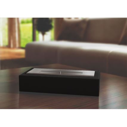 Kratki - БИО камина 8,5x49 см 2,5 kW черна