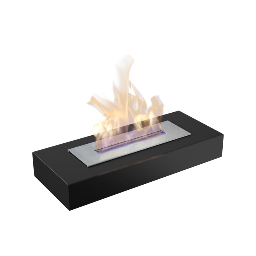 Kratki - Биокамина 10x67 см 3kW черна