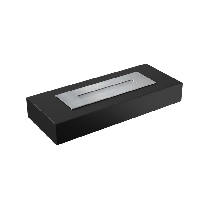 Kratki - Биокамина 10x67 см 3kW черна