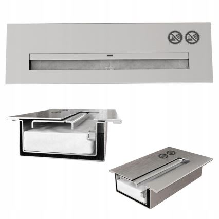 Kratki - Биокамина 10x67 см 3kW черна