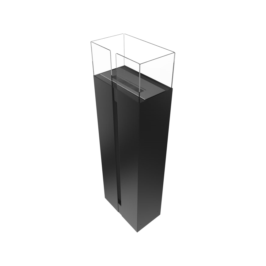 Kratki - БИО камина 113,6x35,9 см 2kW черна