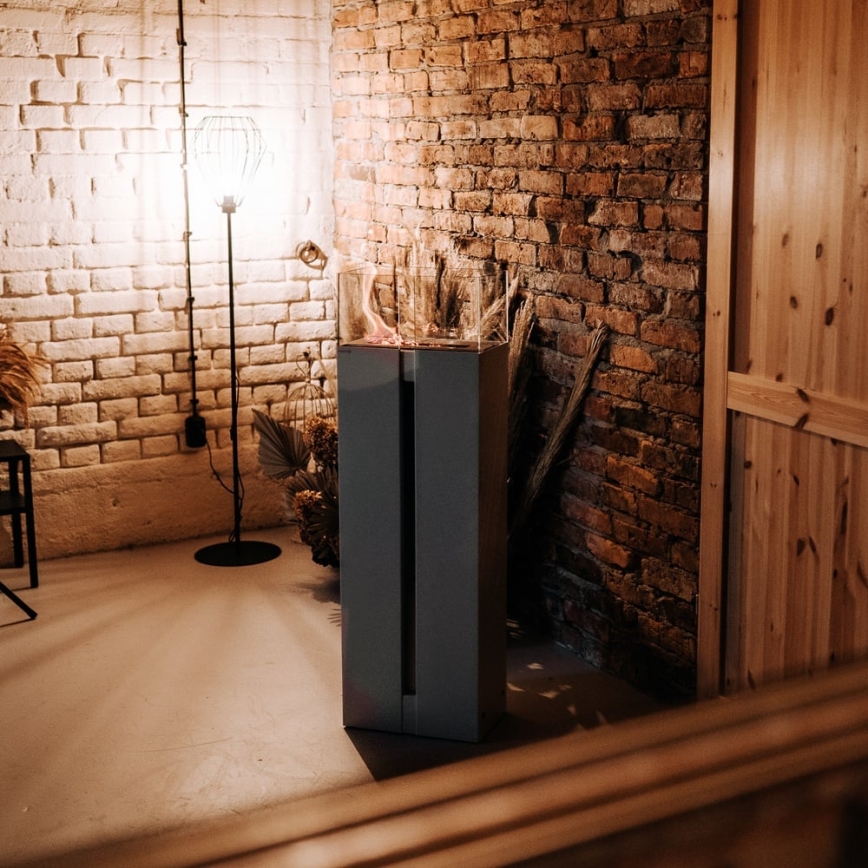 Kratki - БИО камина 113,6x35,9 см 2kW черна