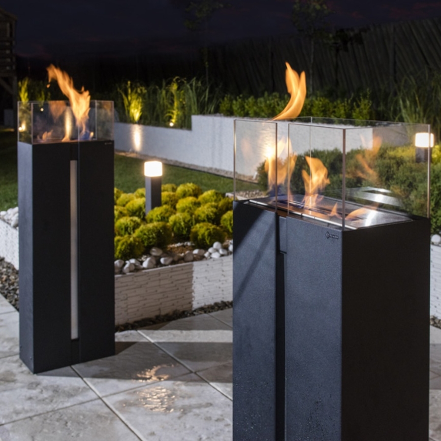 Kratki - БИО камина 113,6x35,9 см 2kW черна