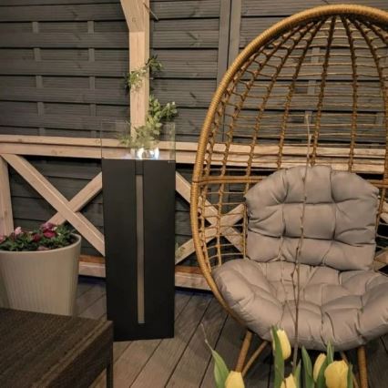 Kratki - БИО камина 113,6x35,9 см 2kW черна