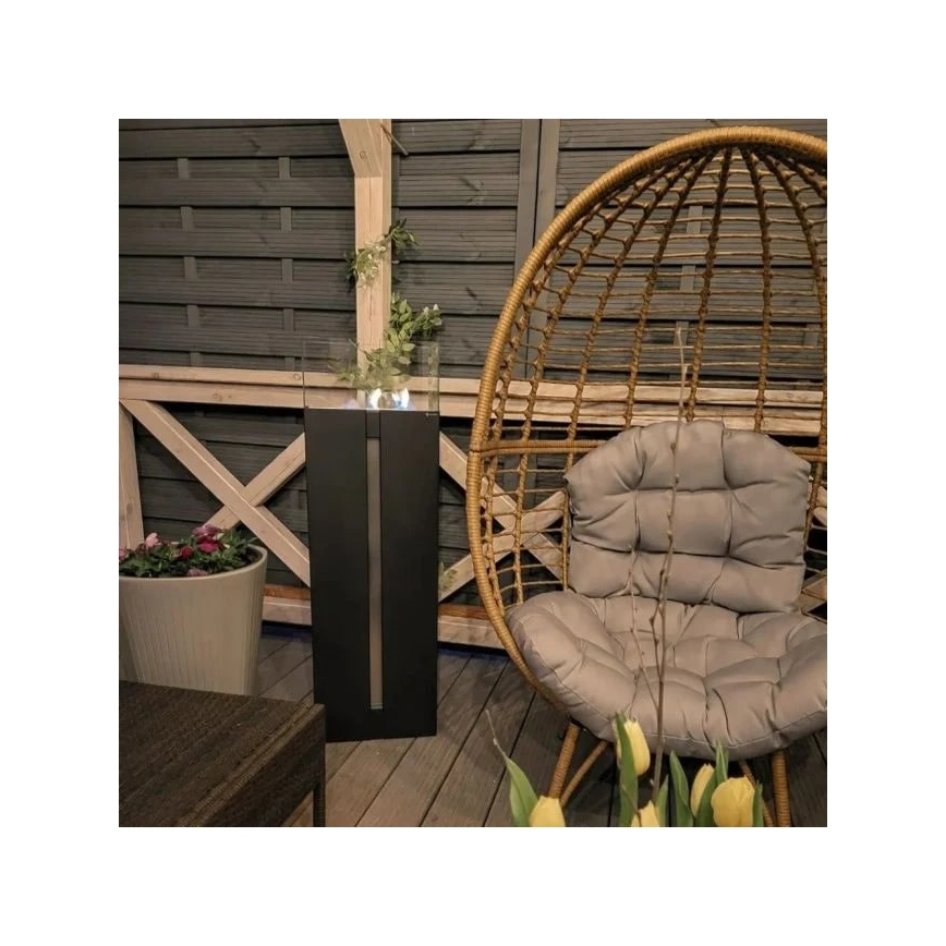 Kratki - БИО камина 113,6x35,9 см 2kW черна