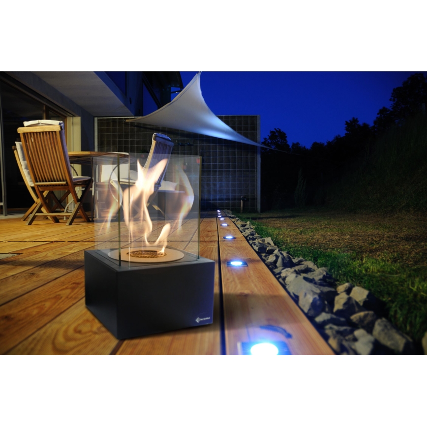 Kratki - БИО камина 35,3x25 см 1kW черна